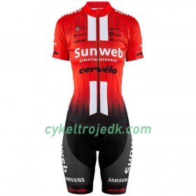 Cykeltøj + Bib Cykelshorts Dame 2019 Team Sunweb N001